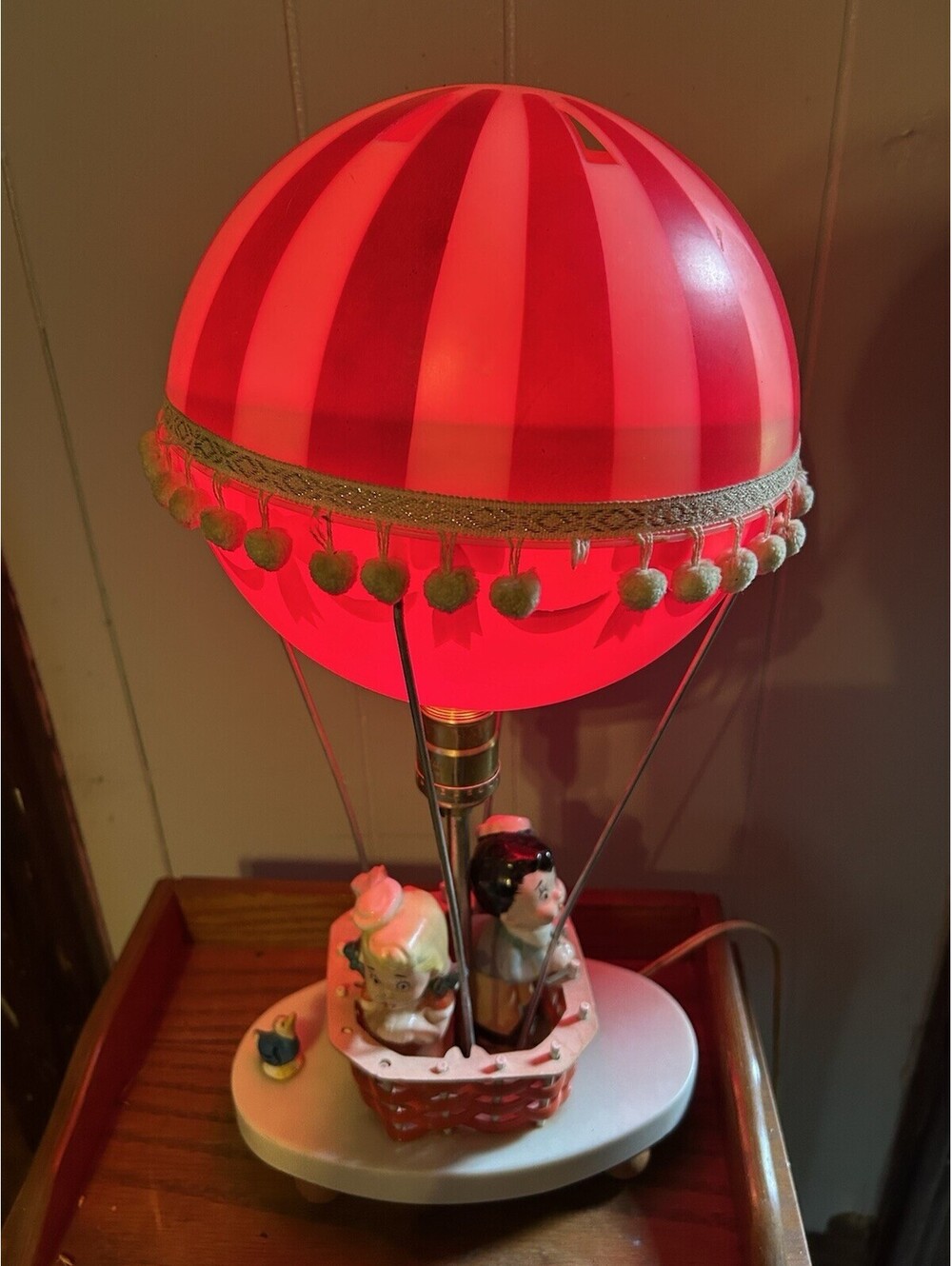 vintage dolly toy company Hot Air Balloon Lamp And Night Light . Working